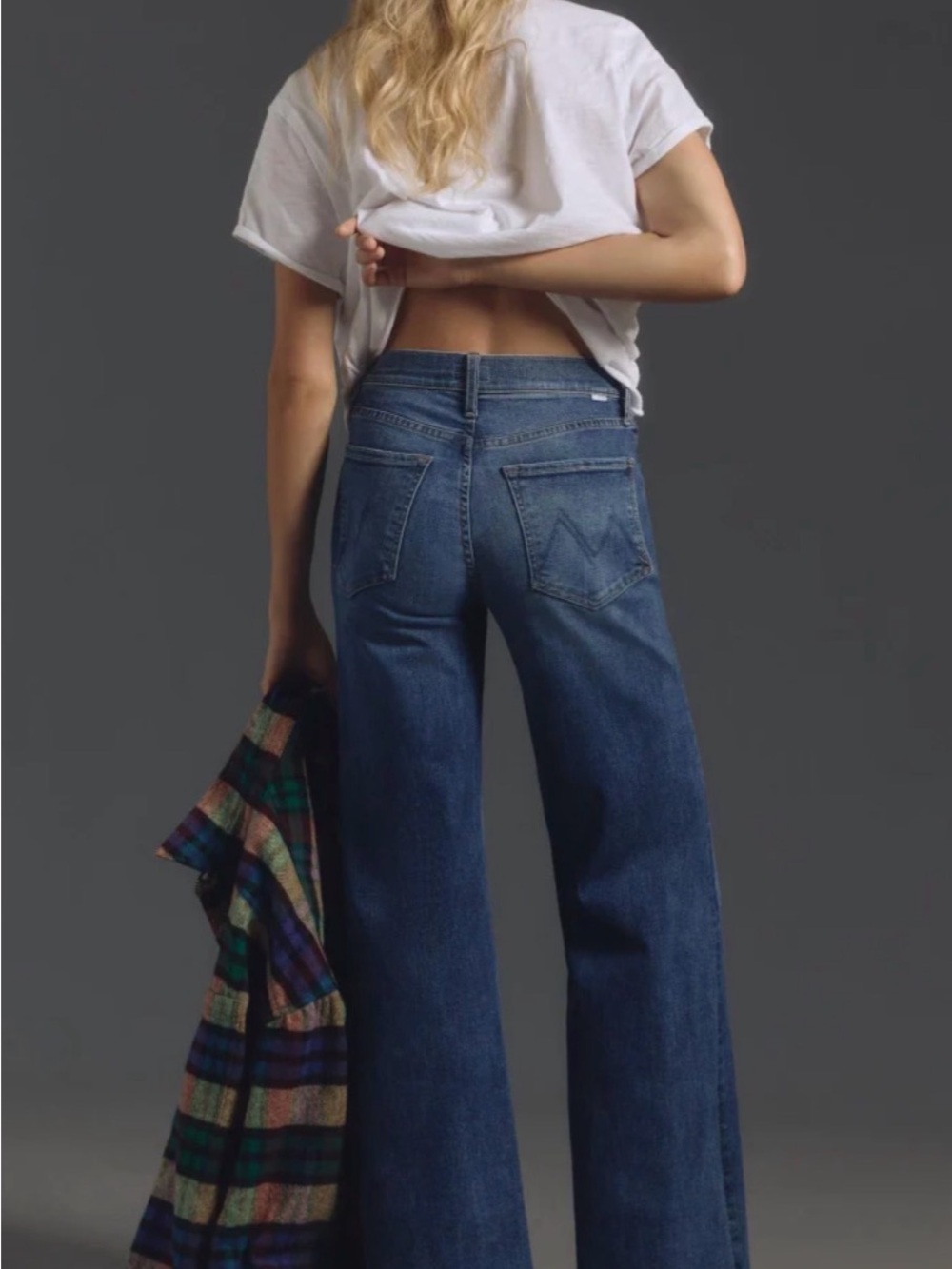 MOTHER The Tomcat Roller Wide Leg High-Rise Jeans - Picture 2 of 11
